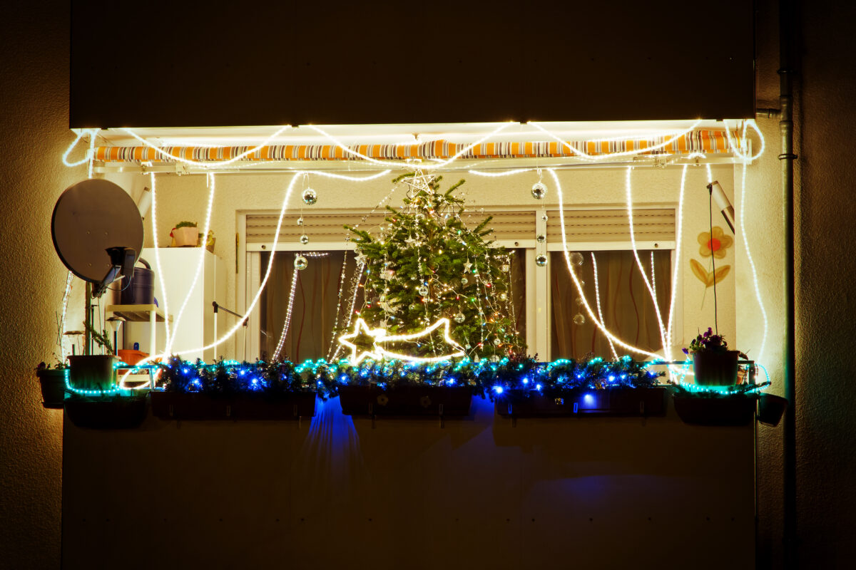 Weihnachtsdeko Balkon
